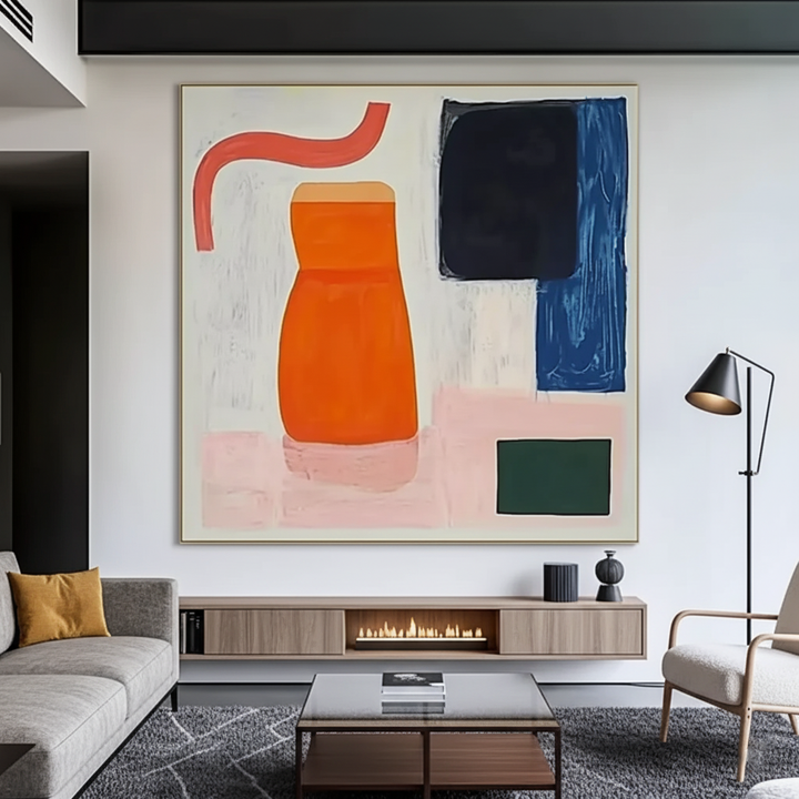 Vibrance Tableau – Abstract Hand-Painted Oil Painting