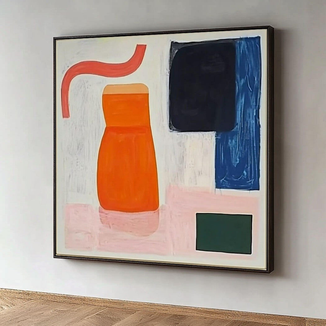 Vibrance Tableau – Abstract Hand-Painted Oil Painting