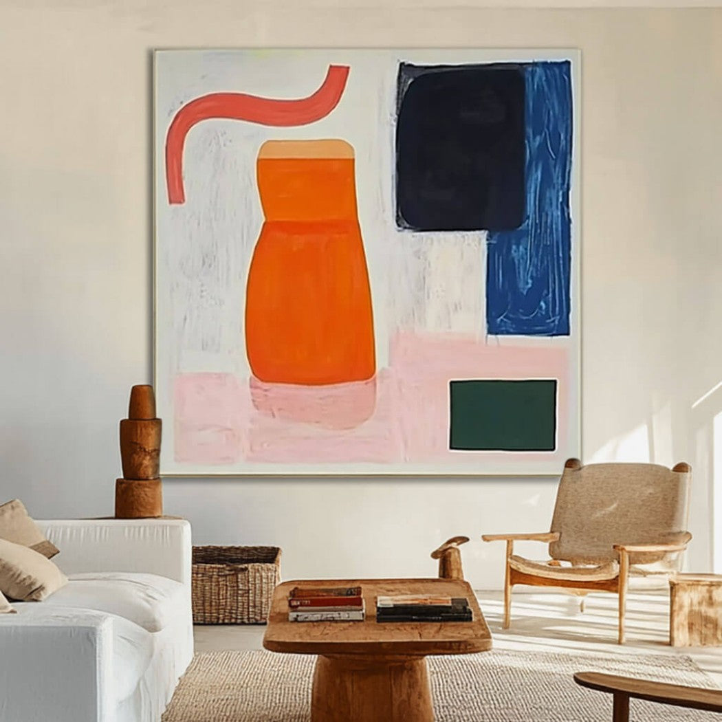 Vibrance Tableau – Abstract Hand-Painted Oil Painting