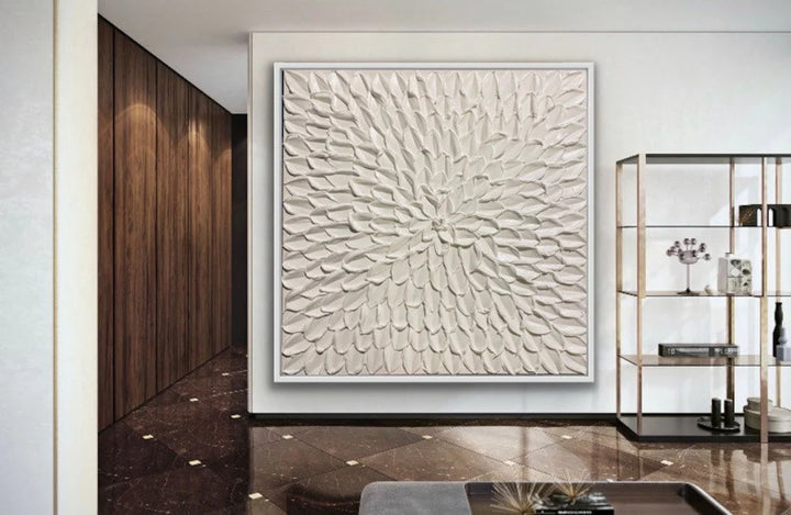 Radial Impasto – Wabi-Sabi Hand-Painted Oil Painting