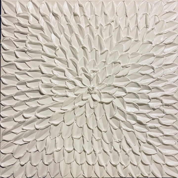 Radial Impasto – Wabi-Sabi Hand-Painted Oil Painting