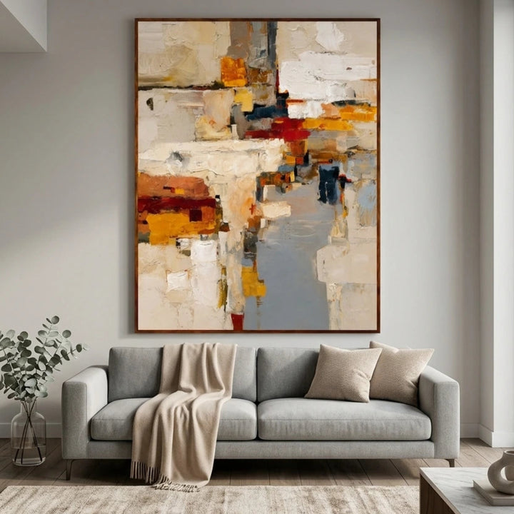 Warm Neutral Abstract Painting AA