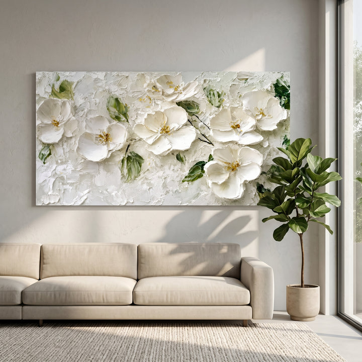 White Blossom Wall Art AA