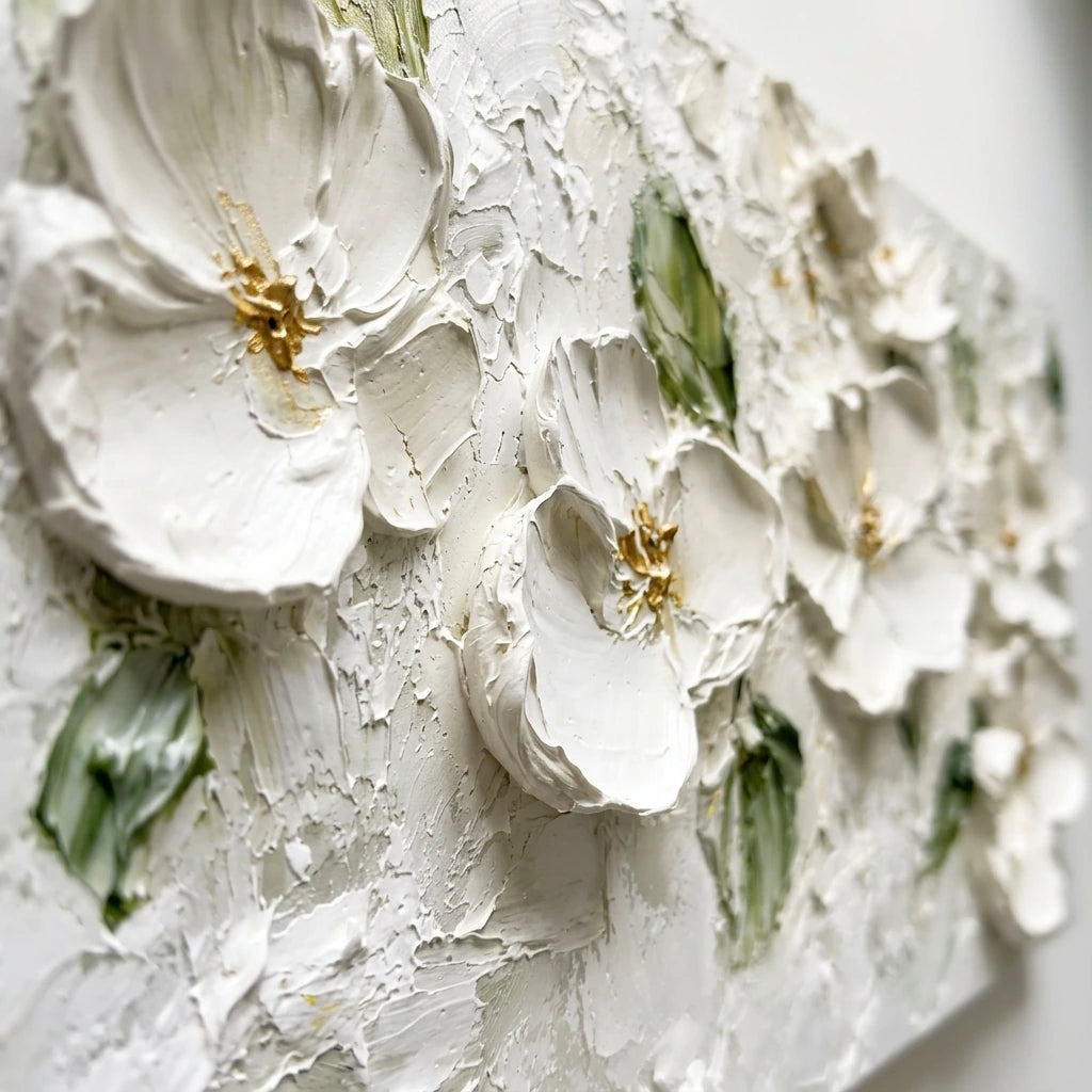 White Blossom Wall Art AA