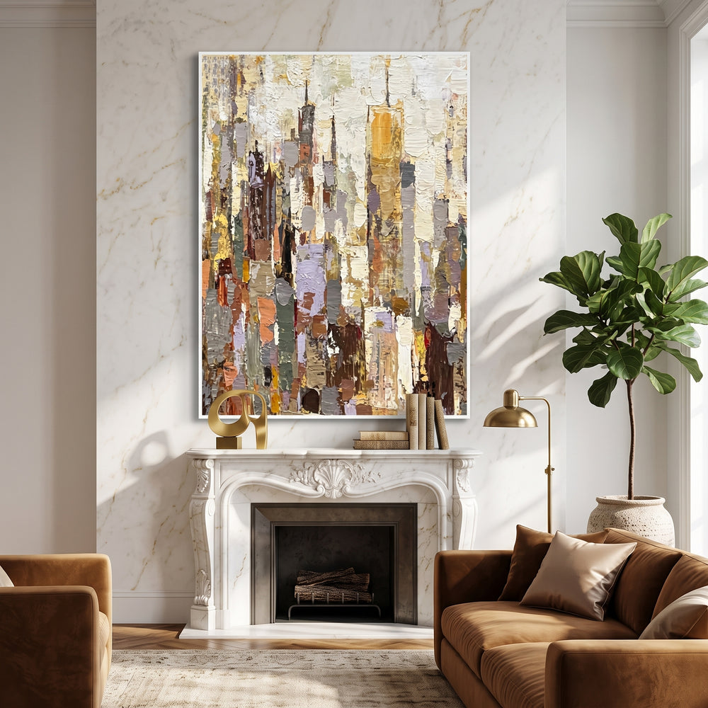 White Floral Vertical Art AA#3053
