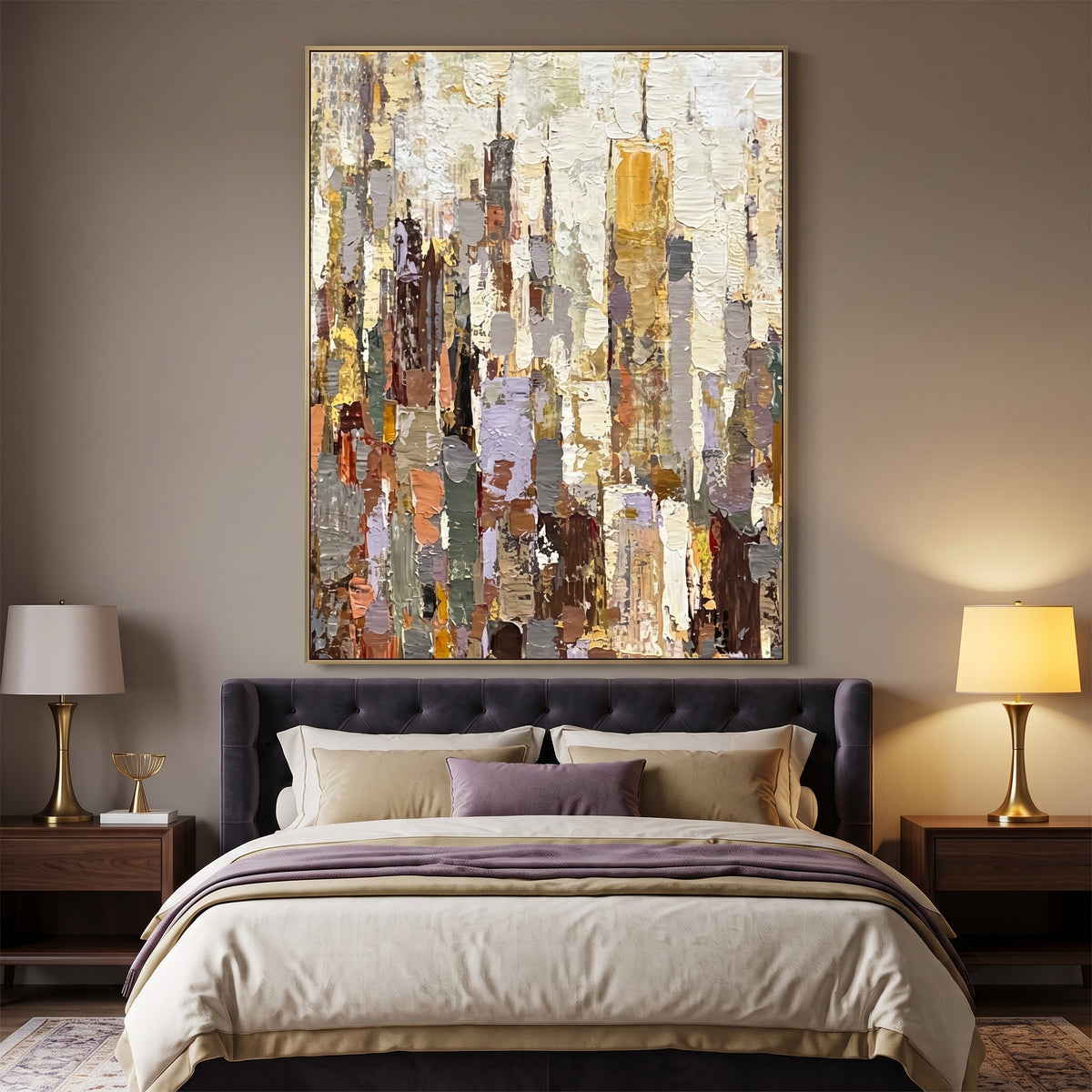 White Floral Vertical Art AA#3053