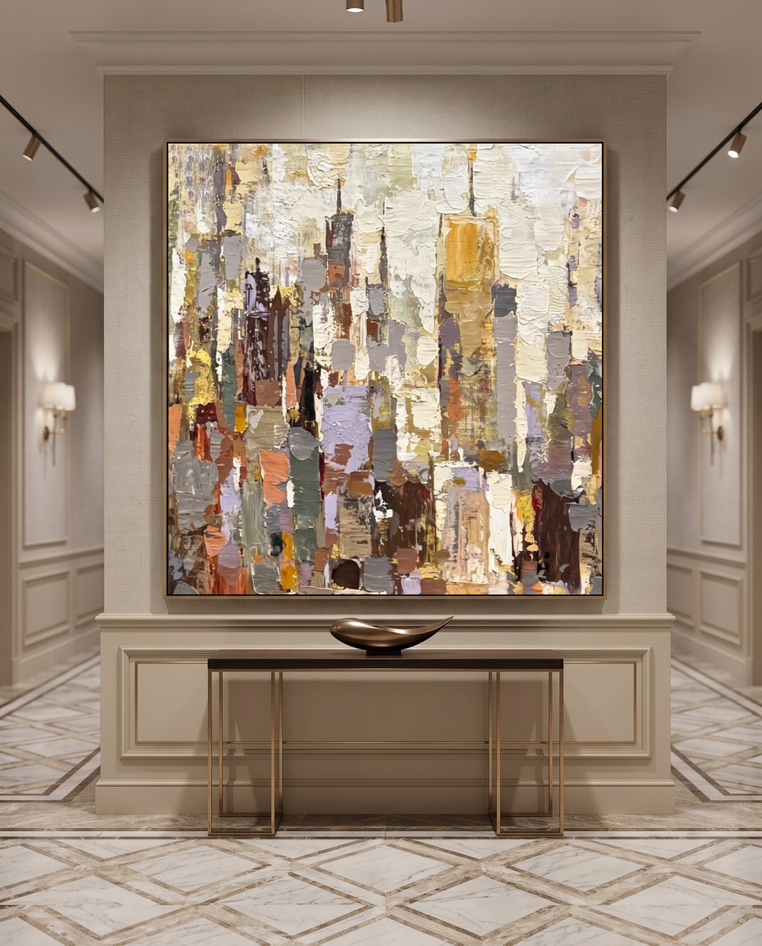 White Floral Vertical Art AA