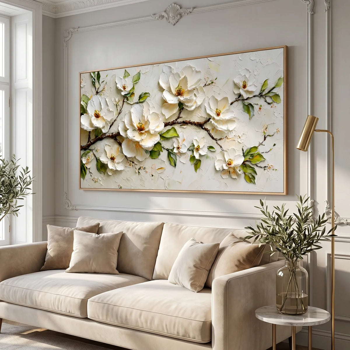 White Rose Wall Art AA#3023