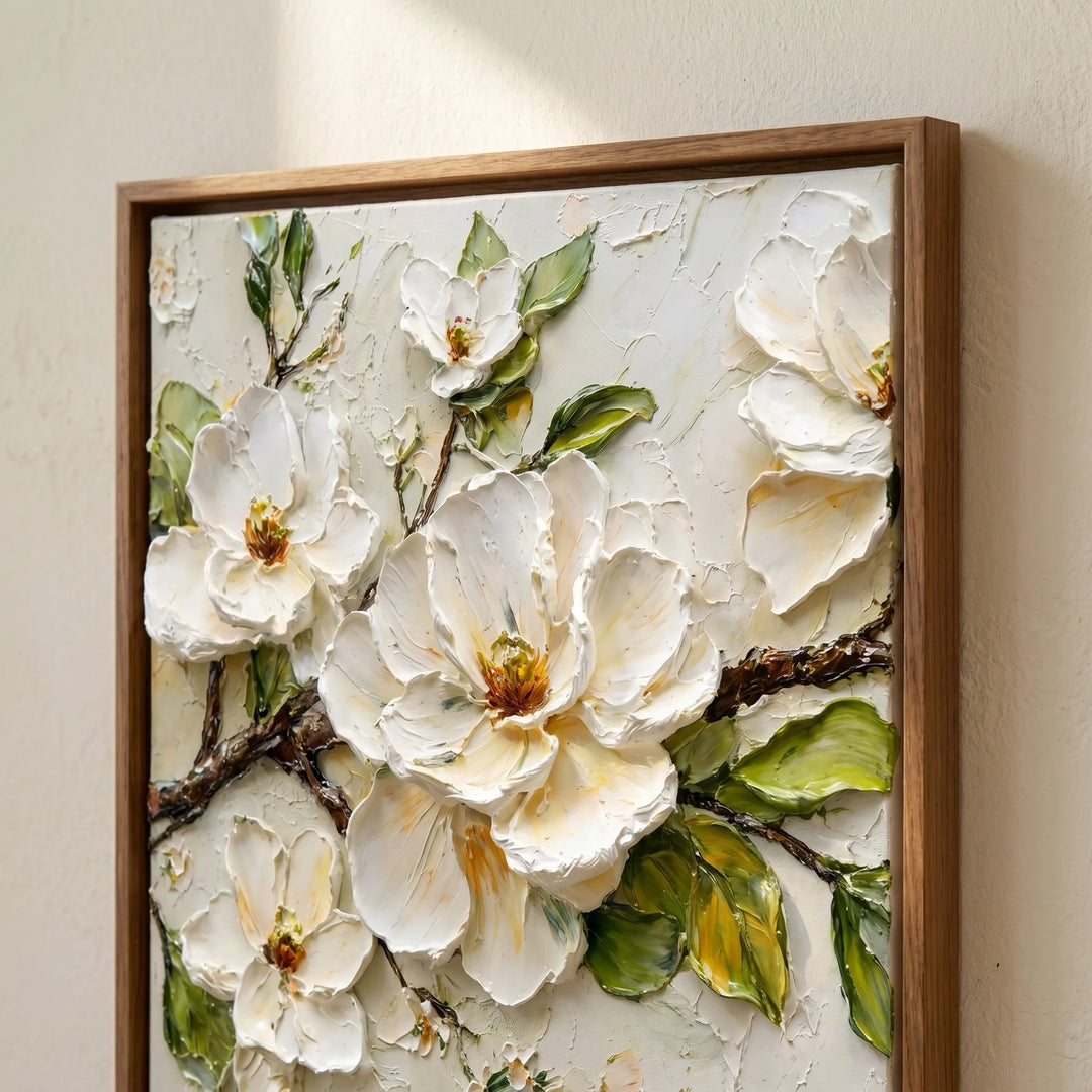 White Rose Wall Art AA