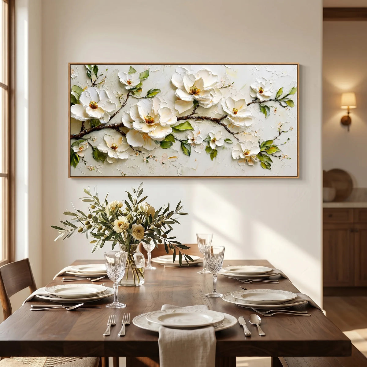 White Rose Wall Art AA#3023