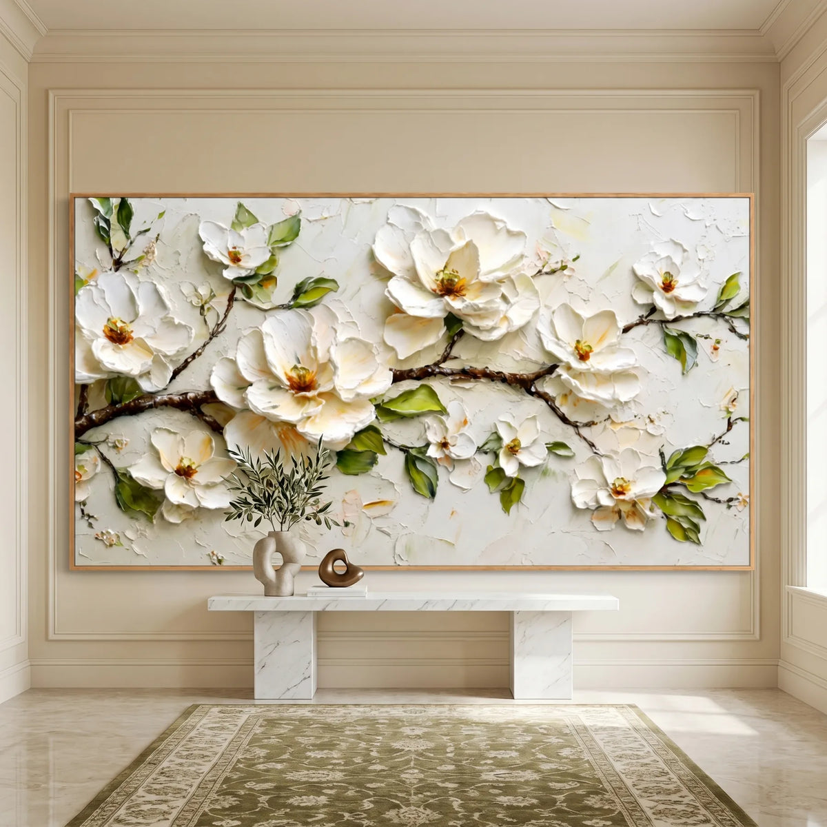 White Rose Wall Art AA#3023