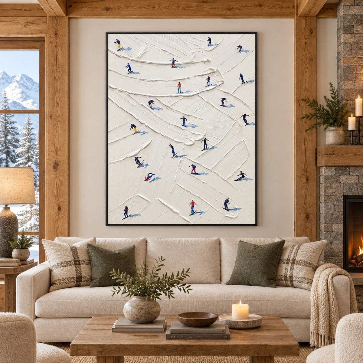 Winding Ski Trails Oil Painting – SK#0907