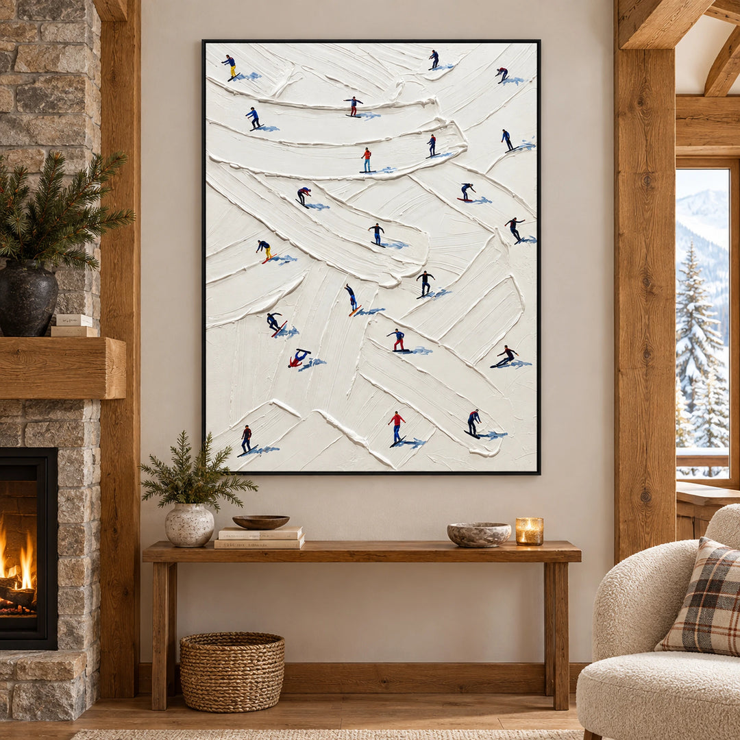 Winding Ski Trails Oil Painting – SK