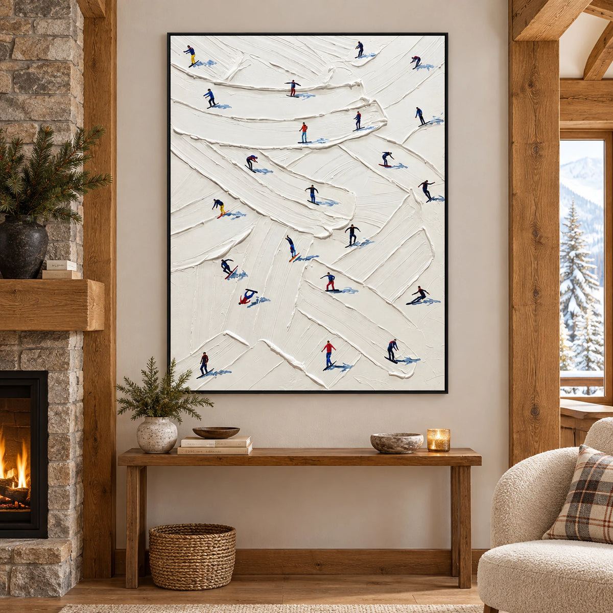 Winding Ski Trails Oil Painting – SK#0907