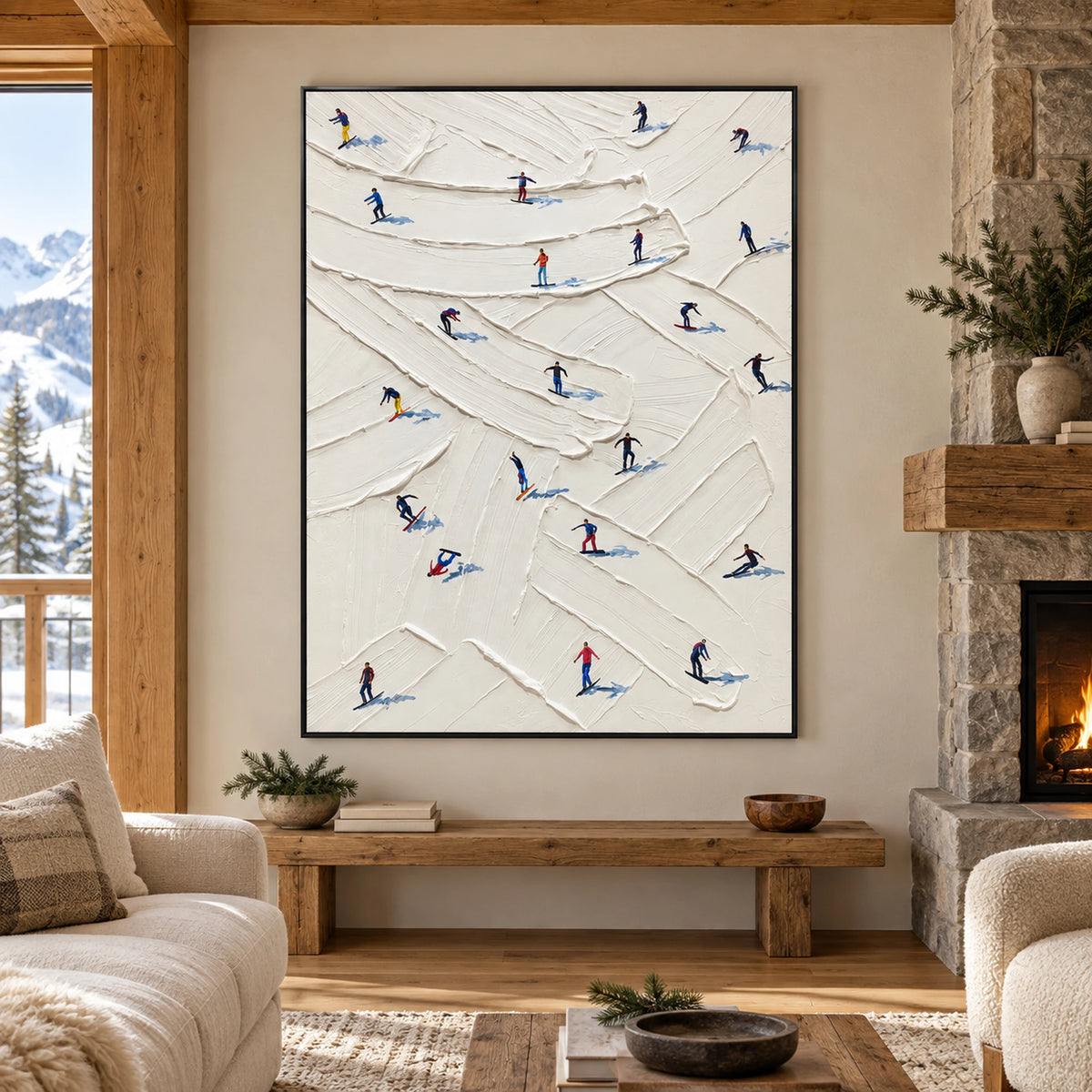 Winding Ski Trails Oil Painting – SK#0907