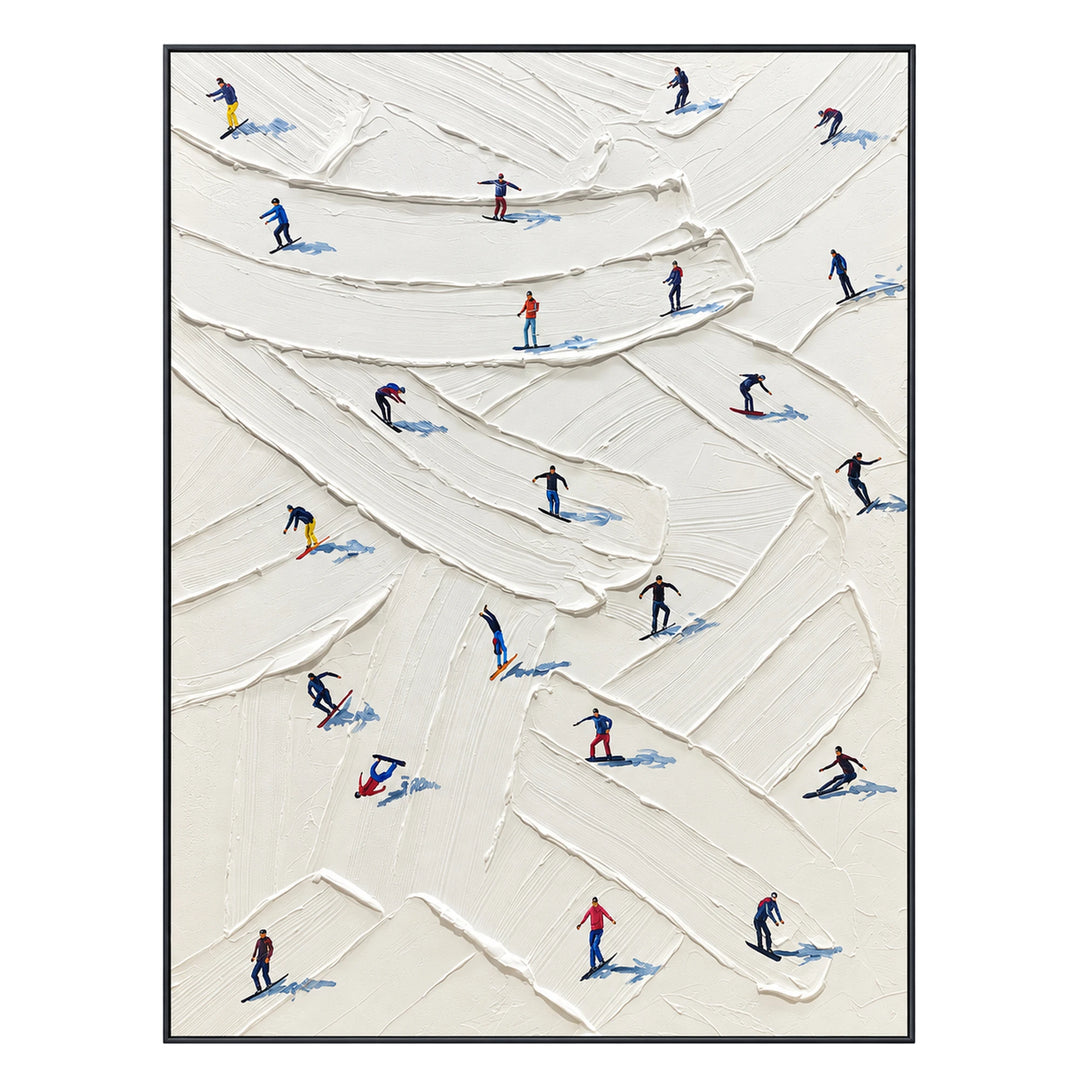 Winding Ski Trails Oil Painting – SK