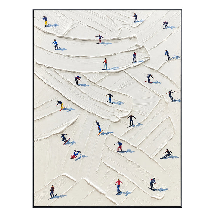 Winding Ski Trails Oil Painting – SK